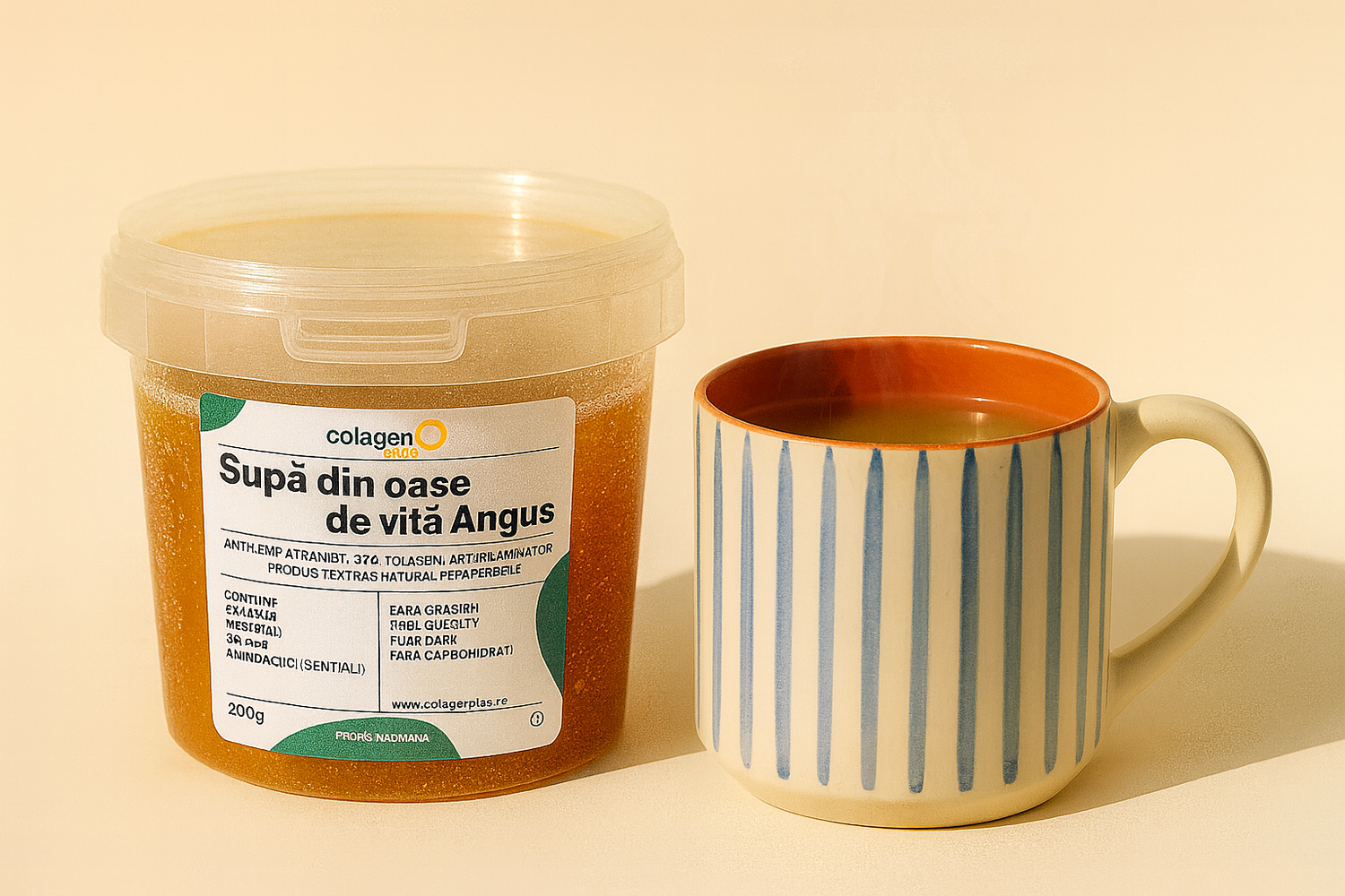 ColagenPlus – colagen natural din oase de vită, ideal pentru fasting și energie zilnica