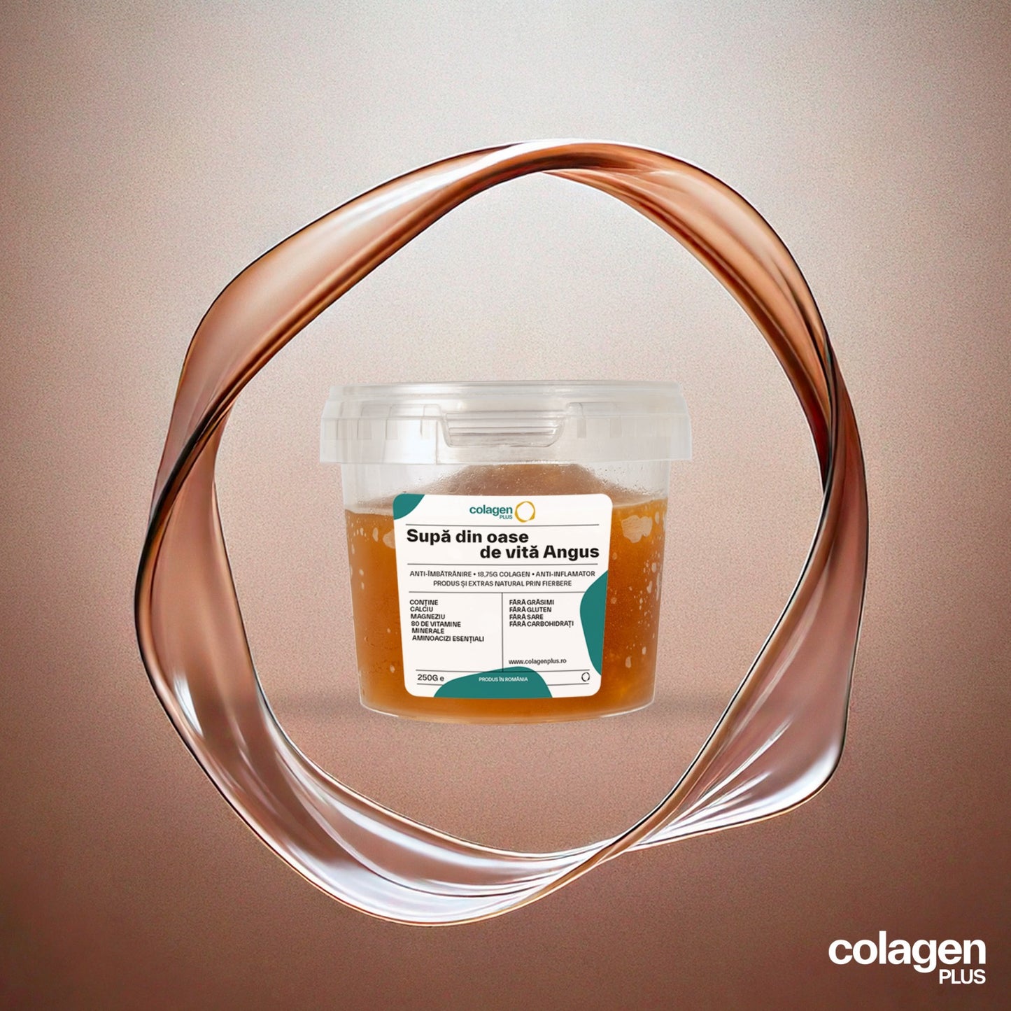 Colagen Bioactiv 100% Natural, 18.750mg, Fără Aditivi, Obținut din Supǎ de Oase Angus pentru Articulații & Ten · colagenPLUS colagenPLUS.