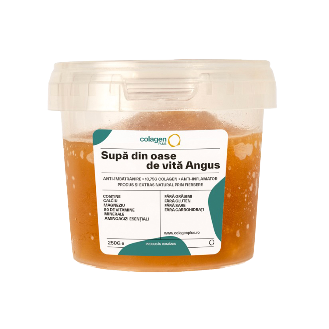 Colagen Bioactiv 100% Natural, 18.750mg, Fără Aditivi, Obținut din Supǎ de Oase Angus pentru Articulații & Ten · colagenPLUS colagenPLUS.