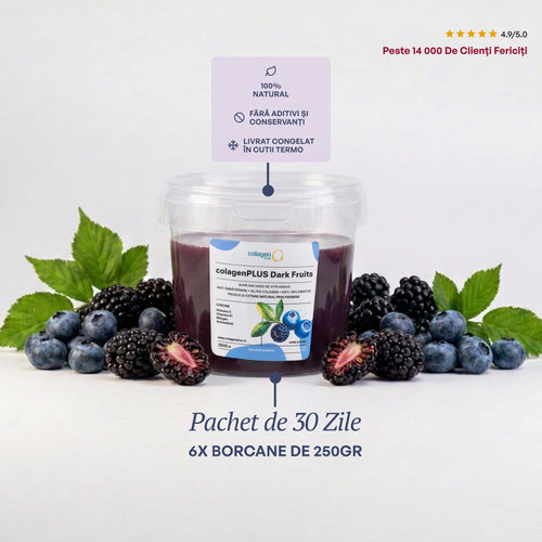 ColagenPlus Afine și Mure — pachet 30 de zile, 6 borcane