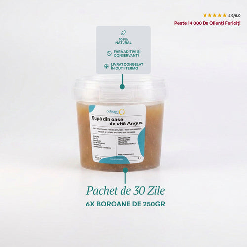 ColagenPlus Natural — pachet 30 de zile, 6 borcane
